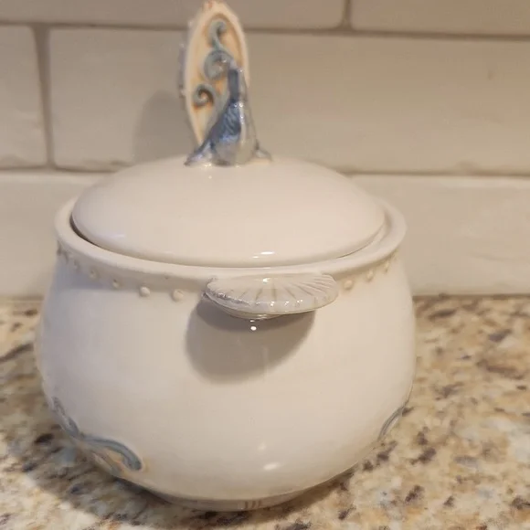 Coastal Seashell Covered Dish With Spreader - Picture 4 of 10